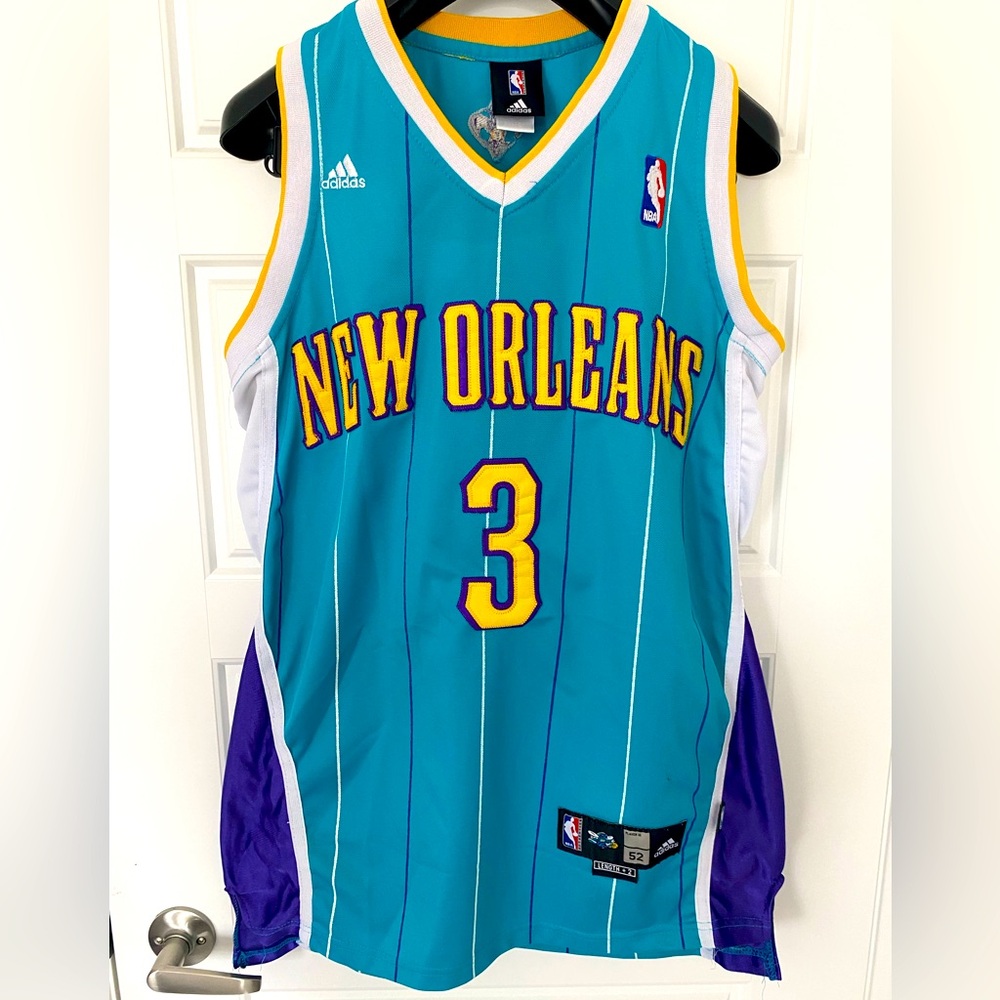 Chris Paul NBA Adidas Stitched New Orleans Hornets Jersey Men Sz 52 -RARE FIND